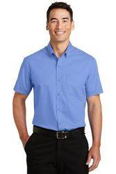 Image of Port Authority Short Sleeve SuperPro Twill Shirt. S664