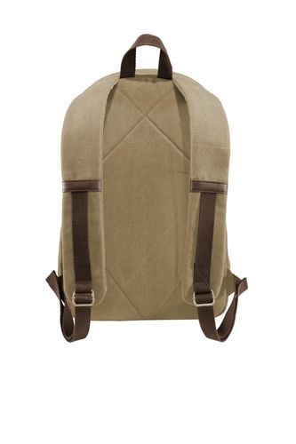 Port Authority Cotton Canvas Backpack. BG210 image thumbnail