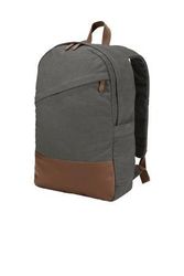 Image of Port Authority Cotton Canvas Backpack. BG210
