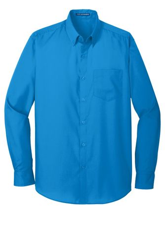 Port Authority Long Sleeve Carefree Poplin Shirt. W100 image thumbnail