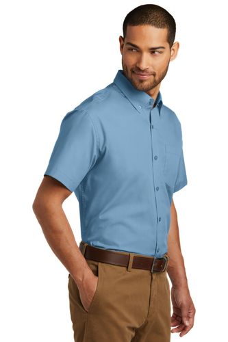 Port Authority Short Sleeve Carefree Poplin Shirt. W101 image thumbnail