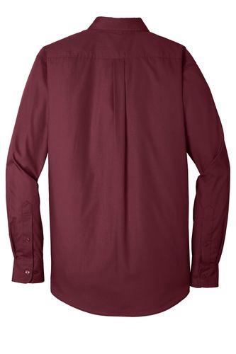 Port Authority Long Sleeve Carefree Poplin Shirt. W100 image thumbnail