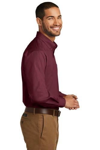 Port Authority Long Sleeve Carefree Poplin Shirt. W100 image thumbnail