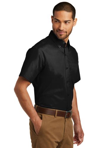 Port Authority Short Sleeve Carefree Poplin Shirt. W101 image thumbnail