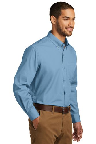 Port Authority Long Sleeve Carefree Poplin Shirt. W100 image thumbnail