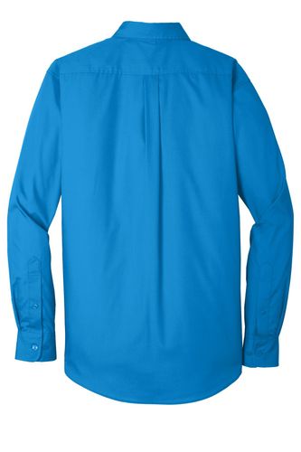 Port Authority Long Sleeve Carefree Poplin Shirt. W100 image thumbnail