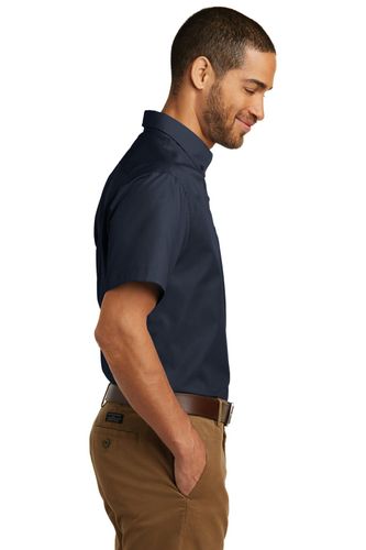 Port Authority Short Sleeve Carefree Poplin Shirt. W101 image thumbnail