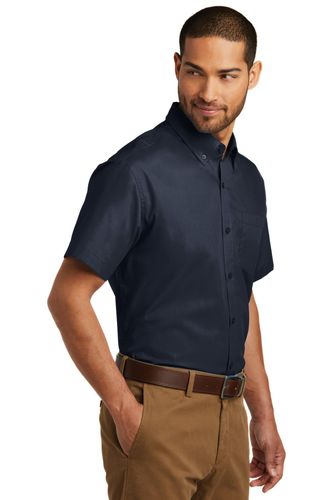 Port Authority Short Sleeve Carefree Poplin Shirt. W101 image thumbnail