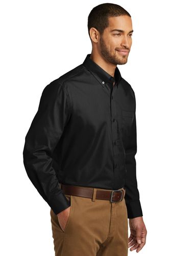Port Authority Long Sleeve Carefree Poplin Shirt. W100 image thumbnail