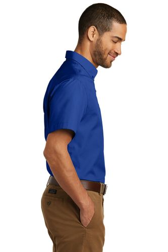 Port Authority Short Sleeve Carefree Poplin Shirt. W101 image thumbnail