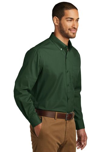 Port Authority Long Sleeve Carefree Poplin Shirt. W100 image thumbnail