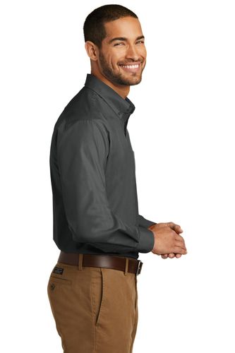 Port Authority Long Sleeve Carefree Poplin Shirt. W100 image thumbnail