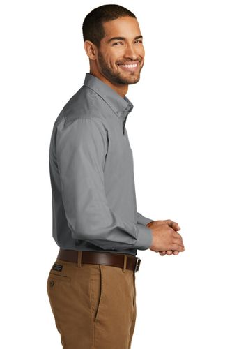 Port Authority Long Sleeve Carefree Poplin Shirt. W100 image thumbnail