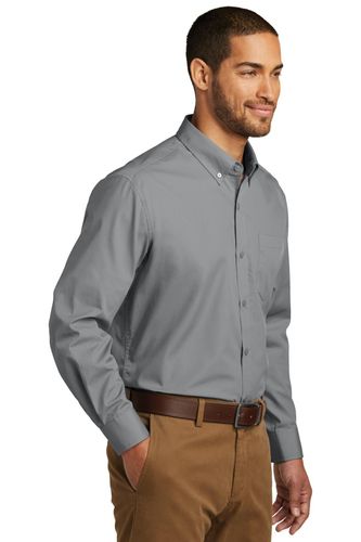 Port Authority Long Sleeve Carefree Poplin Shirt. W100 image thumbnail