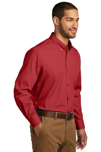 Port Authority Long Sleeve Carefree Poplin Shirt. W100 image thumbnail