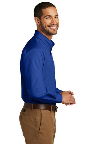 Port Authority Long Sleeve Carefree Poplin Shirt. W100 image thumbnail