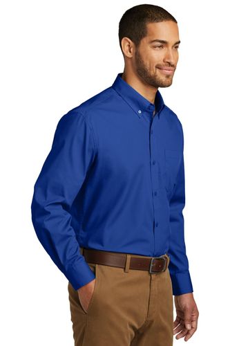Port Authority Long Sleeve Carefree Poplin Shirt. W100 image thumbnail