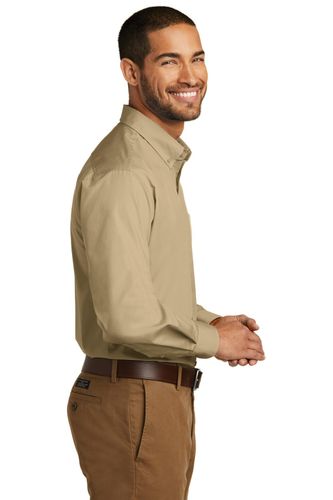 Port Authority Long Sleeve Carefree Poplin Shirt. W100 image thumbnail