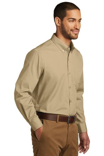 Port Authority Long Sleeve Carefree Poplin Shirt. W100 image thumbnail
