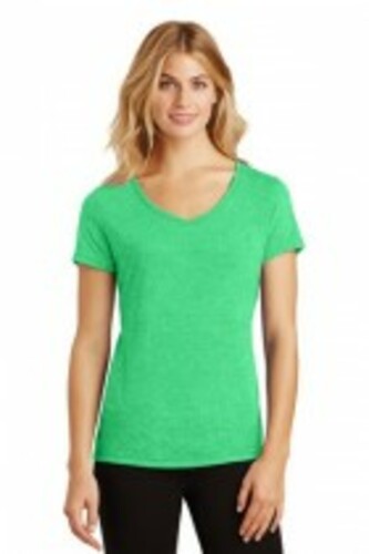 District Made® Ladies Perfect Tri® V-Neck Tee. DM1350L image thumbnail