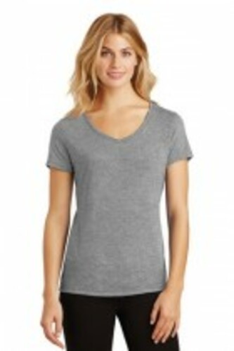 District Made® Ladies Perfect Tri® V-Neck Tee. DM1350L image thumbnail