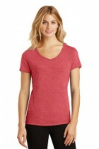 District Made® Ladies Perfect Tri® V-Neck Tee. DM1350L image thumbnail
