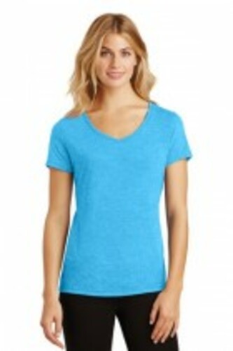 District Made® Ladies Perfect Tri® V-Neck Tee. DM1350L image thumbnail