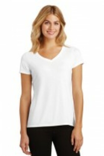 District Made® Ladies Perfect Tri® V-Neck Tee. DM1350L image thumbnail