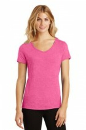 District Made® Ladies Perfect Tri® V-Neck Tee. DM1350L image thumbnail