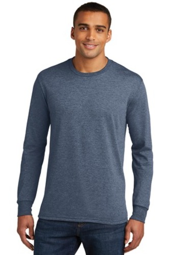 District Made Mens Perfect Tri Long Sleeve Crew Tee . DM132 image thumbnail