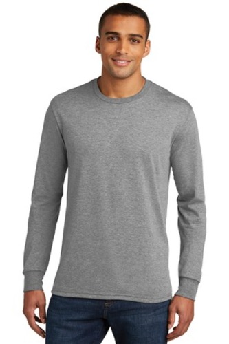 District Made Mens Perfect Tri Long Sleeve Crew Tee . DM132 image thumbnail