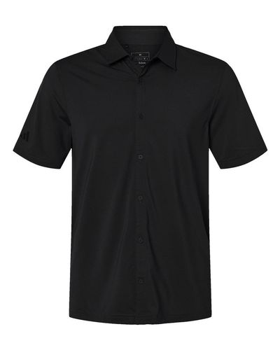 Adidas Button Down Short Sleeve Shirt - A595 image thumbnail