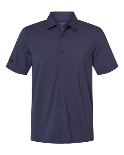 Adidas Button Down Short Sleeve Shirt - A595 image thumbnail