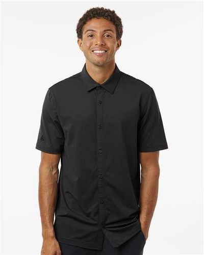 Adidas Button Down Short Sleeve Shirt - A595 image thumbnail