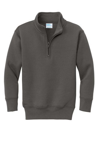 Port & Company Youth Core Fleece 1/4-Zip Pullover Sweatshirt PC78YQ image thumbnail