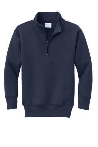 Port & Company Youth Core Fleece 1/4-Zip Pullover Sweatshirt PC78YQ image thumbnail