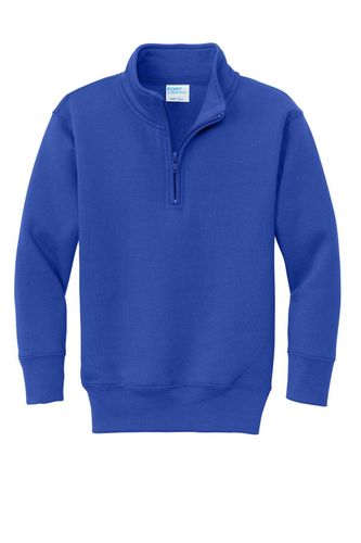 Port & Company Youth Core Fleece 1/4-Zip Pullover Sweatshirt PC78YQ image thumbnail