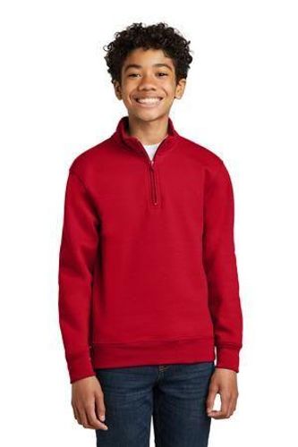 Port & Company Youth Core Fleece 1/4-Zip Pullover Sweatshirt PC78YQ image thumbnail