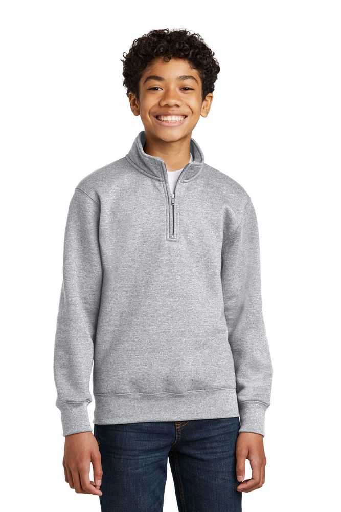Port & Company Youth Core Fleece 1/4-Zip Pullover Sweatshirt PC78YQ primary image