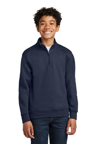 Port & Company Youth Core Fleece 1/4-Zip Pullover Sweatshirt PC78YQ image thumbnail