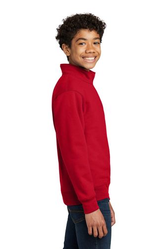 Port & Company Youth Core Fleece 1/4-Zip Pullover Sweatshirt PC78YQ image thumbnail