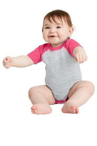Rabbit Skins Infant Baseball Fine Jersey Bodysuit. RS4430 image thumbnail