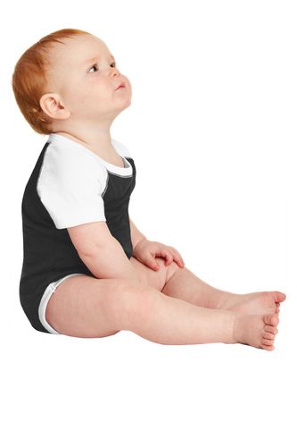 Rabbit Skins Infant Baseball Fine Jersey Bodysuit. RS4430 image thumbnail