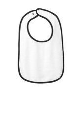 Image of Rabbit Skins Infant Contrast Trim Terry Bib. RS1003
