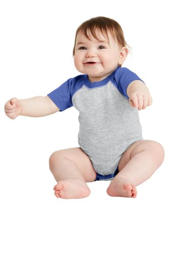 Rabbit Skins Infant Baseball Fine Jersey Bodysuit. RS4430 image thumbnail