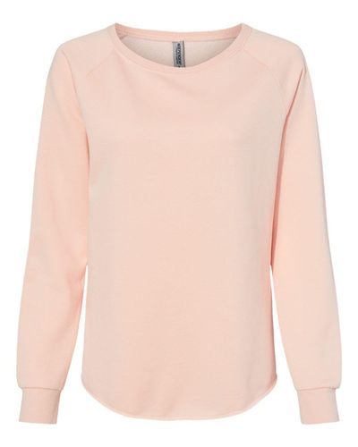 Women's California Wave Wash Crewneck Sweatshirt - PRM2000 image thumbnail Women's California Wave Wash Crewneck Sweatshirt - PRM2000 image thumbnail
