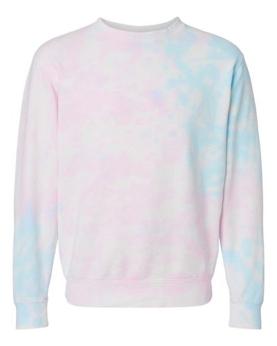 Midweight Tie-Dyed Crewneck Sweatshirt - PRM3500TD image thumbnail