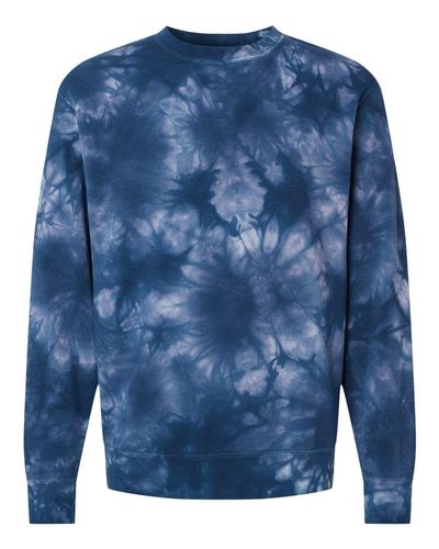 Midweight Tie-Dyed Crewneck Sweatshirt - PRM3500TD image thumbnail