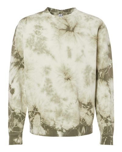 Midweight Tie-Dyed Crewneck Sweatshirt - PRM3500TD image thumbnail