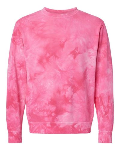 Midweight Tie-Dyed Crewneck Sweatshirt - PRM3500TD image thumbnail